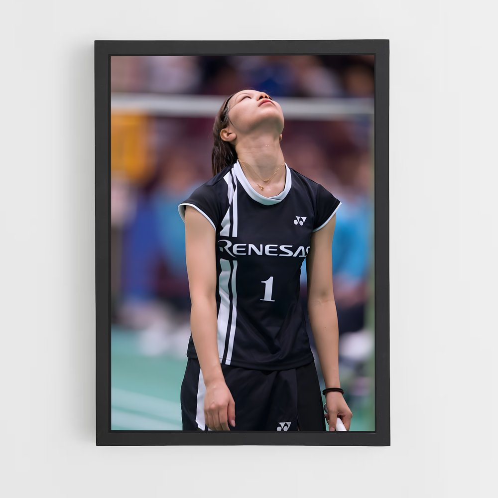 Poster Yuki fukushima – affiche Badminton (vue 2)